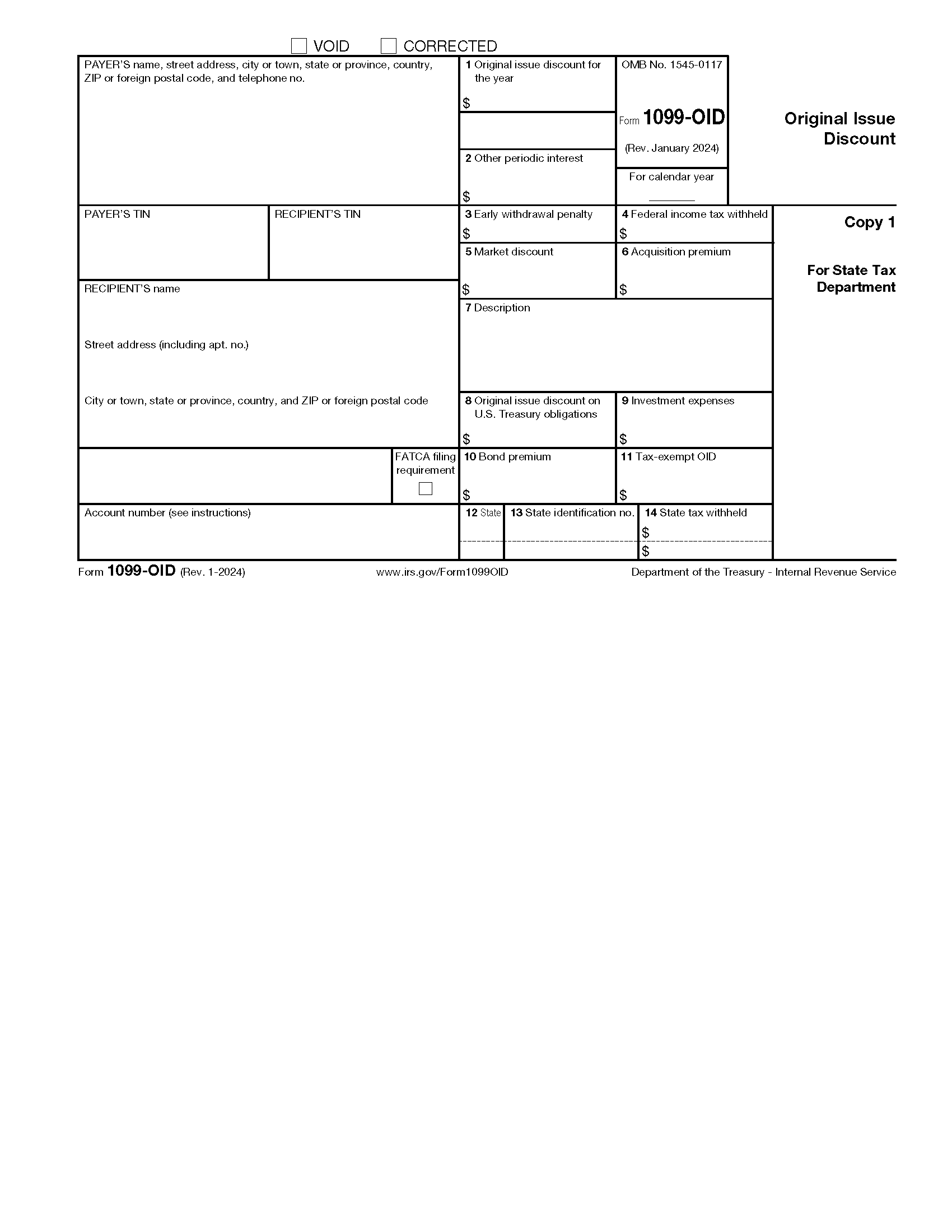 IRS Form 1099-OID